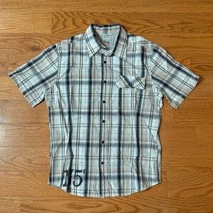 Triple Five Soul Brown Plaid Shirt - Size Small